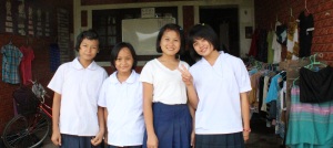 Girls at Kwe Ka Baung