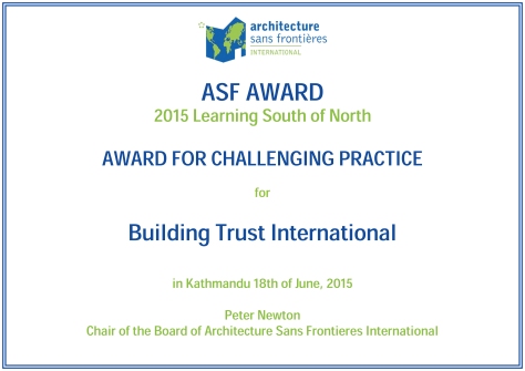 ASFAW CERTIFICATE Building Trust International